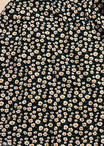 Çiçek Desenli Askılı Midi Elbise - Görsel 2