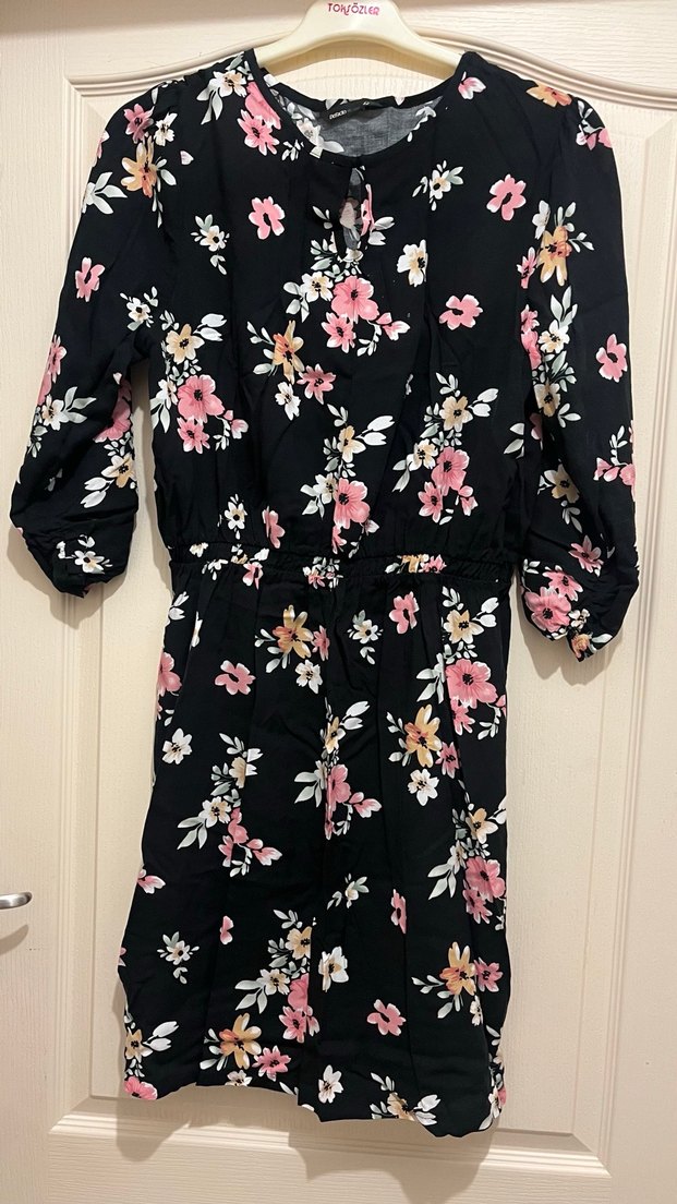 Defacto Çiçek Desenli V Yaka Kadın Bluz - Görsel 2