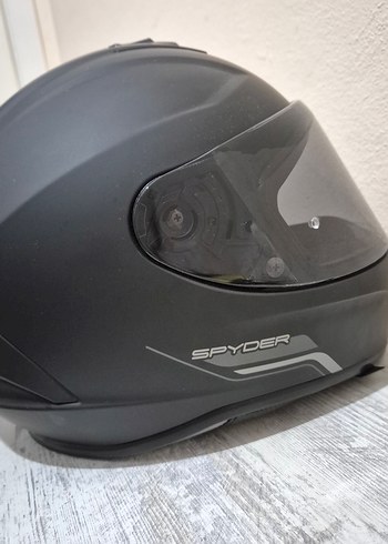 Siyah Mat Motosiklet Kaskı - Görsel 3