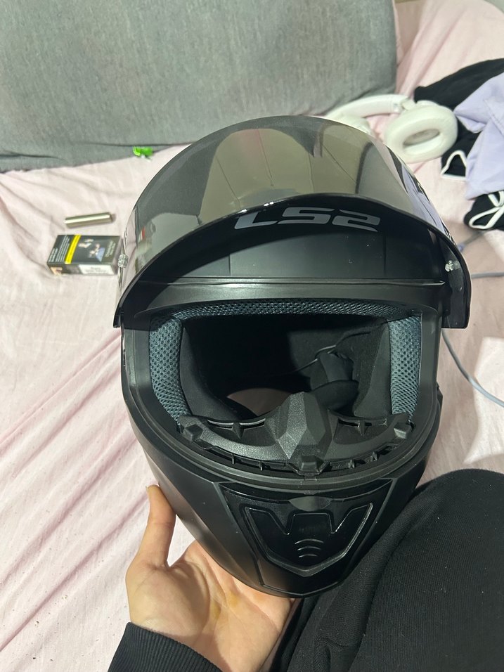 Siyah LS2 Biker Kask - Görsel 2