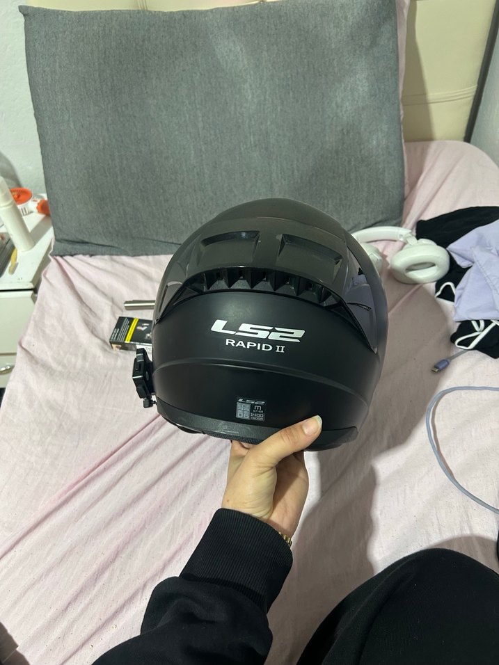 Siyah LS2 Biker Kask - Görsel 4