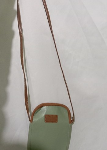 Bej Deri Minimalist Kadın Çantası - Görsel 2