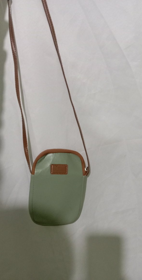 Bej Deri Minimalist Kadın Çantası - Görsel 5