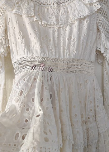 Sagaza Kadın Poppy Mini Elbise Beyaz - Görsel 5