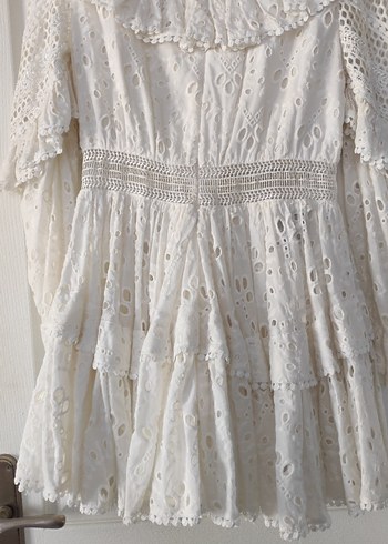 Sagaza Kadın Poppy Mini Elbise Beyaz - Görsel 9