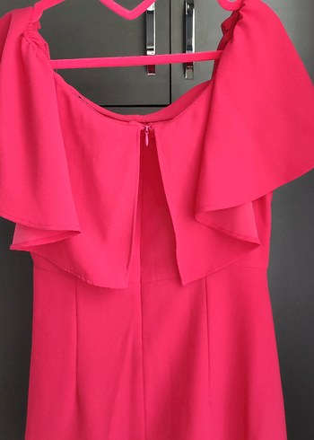 DİLVİN NAR ÇİÇEĞİ MİNİ VOLANLI ELBİSE - Görsel 6