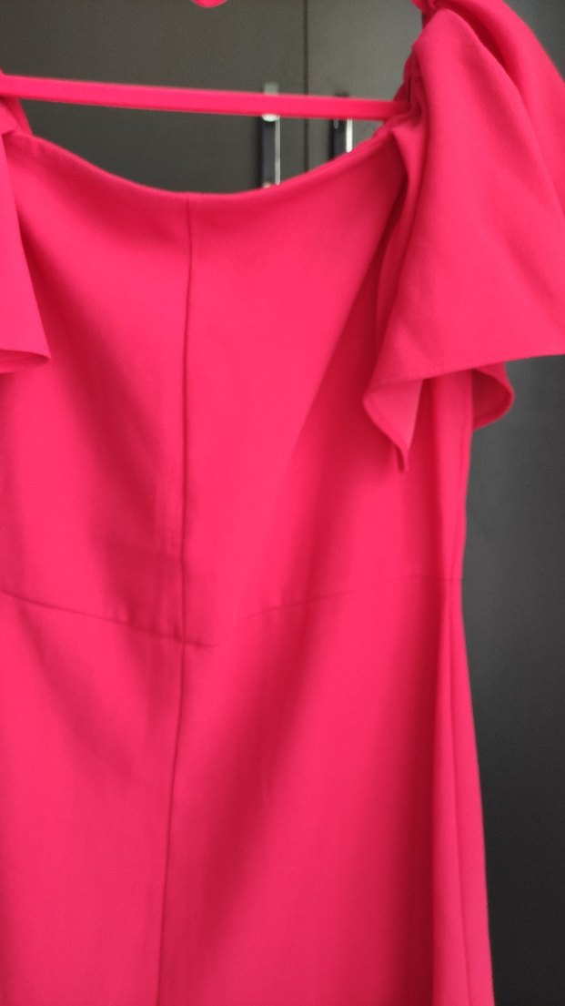 DİLVİN NAR ÇİÇEĞİ MİNİ VOLANLI ELBİSE - Görsel 5