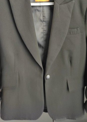 Düğmeli Siyah Kadın Blazer Ceket - Görsel 6