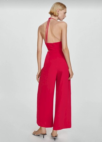 Mango Fuşya Rengi Kadın Tulum 40/L - Görsel 2