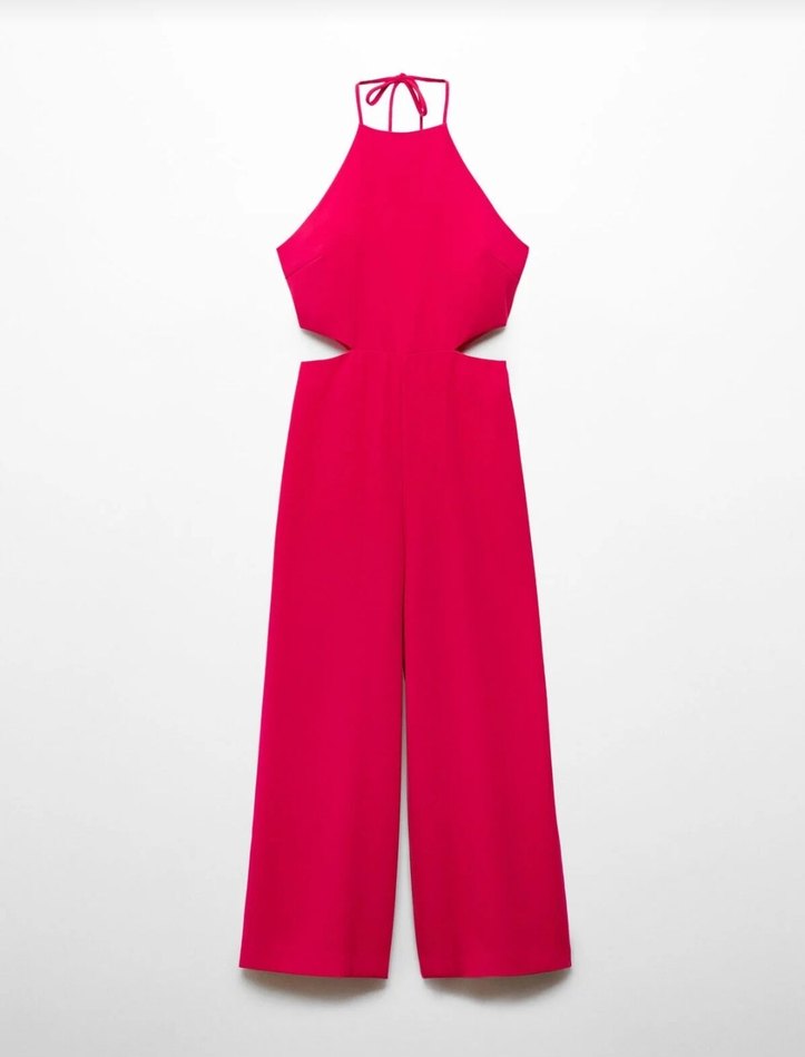 Mango Fuşya Rengi Kadın Tulum 40/L - Görsel 4