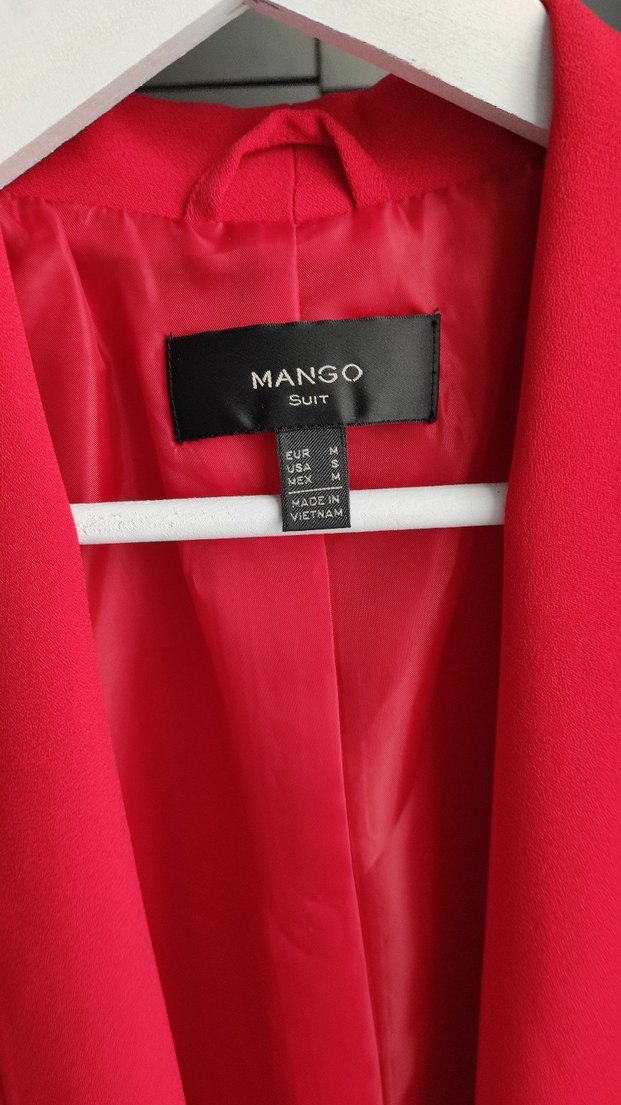 Mango Suit Nar Çiçeği Astarlı Ceket M - Görsel 2