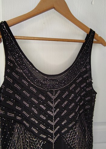 Mango Suit Full Boncuk İşlemeli Elbise S - Görsel 6