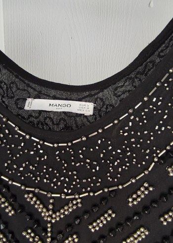 Mango Suit Full Boncuk İşlemeli Elbise S - Görsel 3