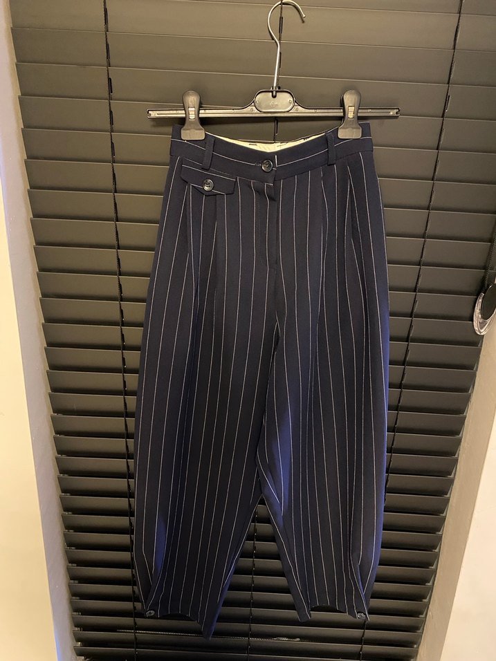 Quzu Lacivert çizgili takım  - Görsel 2