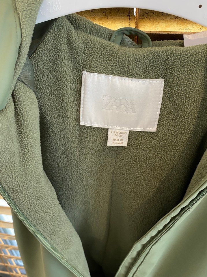 Fermuarlı Yeşil Bebek Tulumu - ZARA - Görsel 3