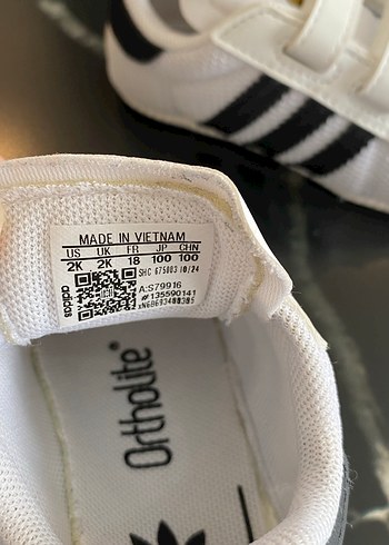 Erkek Çocuk Adidas Spor Ayakkabı Velcro - Görsel 4