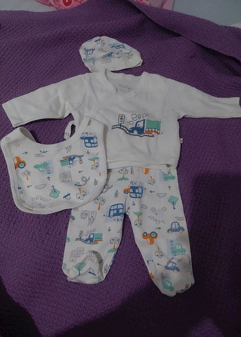 Bebek Erkek Baskılı Uzun Kollu Takım - Görsel 2