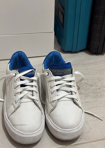 U.S Polo Assn. Beyaz Deri Sneaker