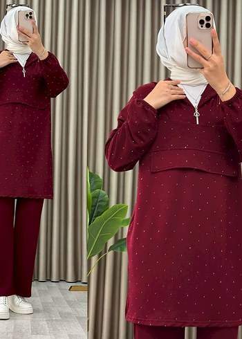 Taş Baskı Kadın  Takım - Görsel 2