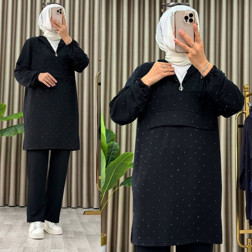 Taş Baskı Kadın  Takım - Görsel 3