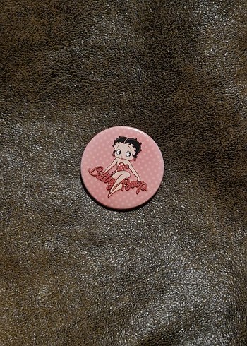Betty Boop Vintage Pembe Rozet - Görsel 2