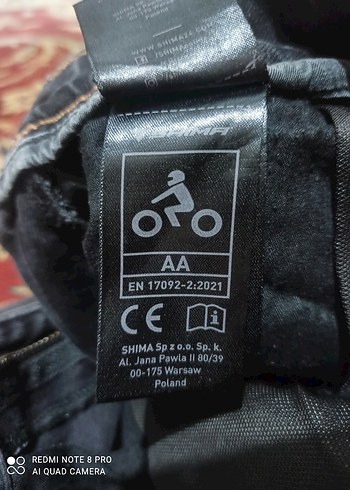 Shima Devon Denim Korumalı Motosiklet Pantolonu Siyah - Görsel 3