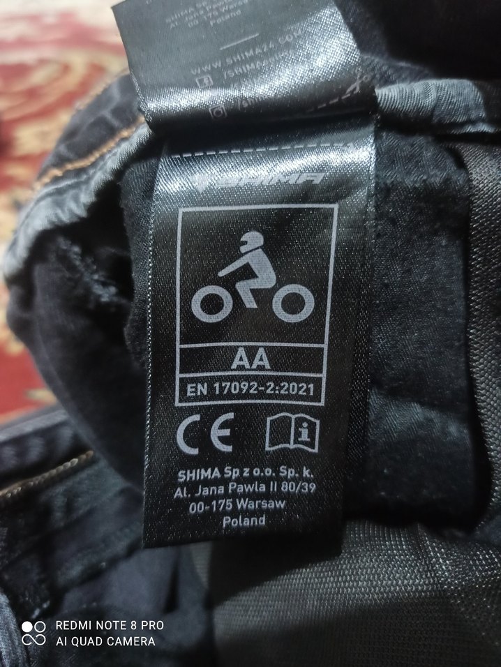 Shima Devon Denim Korumalı Motosiklet Pantolonu Siyah - Görsel 3