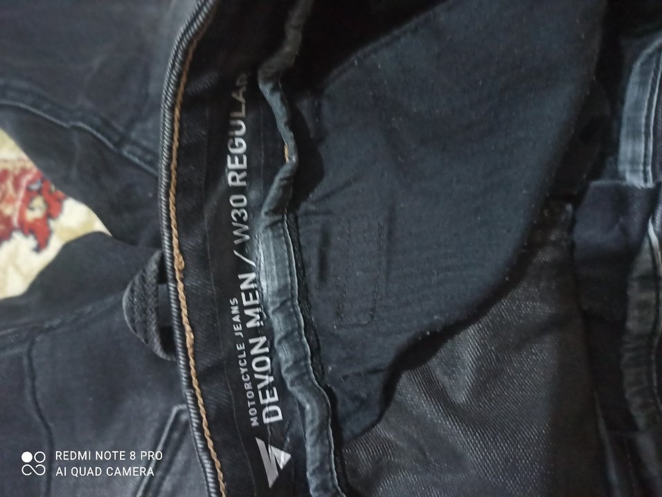 Shima Devon Denim Korumalı Motosiklet Pantolonu Siyah - Görsel 4