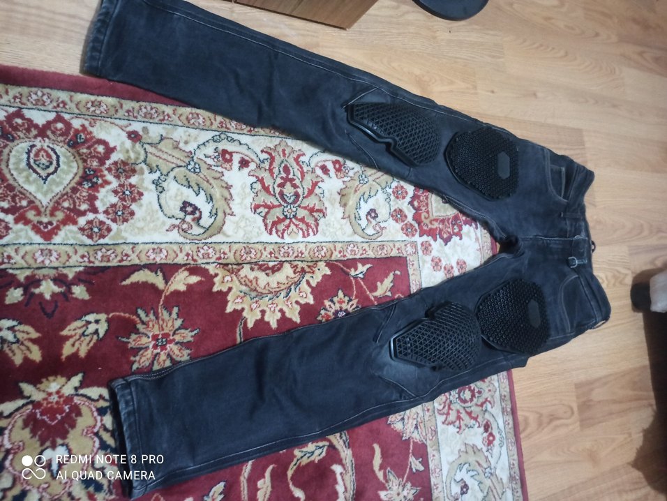 Shima Devon Denim Korumalı Motosiklet Pantolonu Siyah - Görsel 2