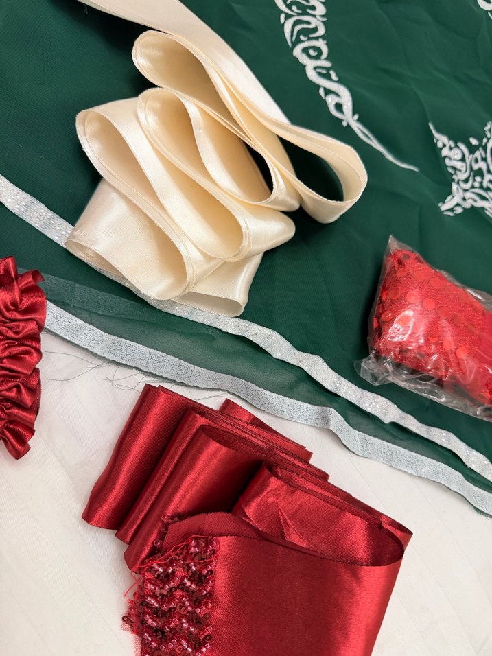 Bordo Nakışlı Mini Parti Elbisesi - Görsel 2