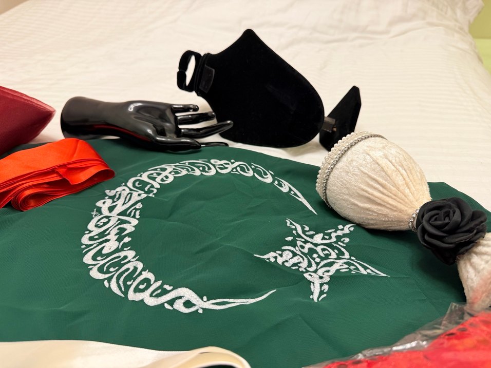 Bordo Nakışlı Mini Parti Elbisesi - Görsel 5