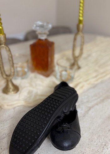 Orjinal Louıs Vuıtton Siyah Deri  Stiletto Kadın Babet - Görsel 4