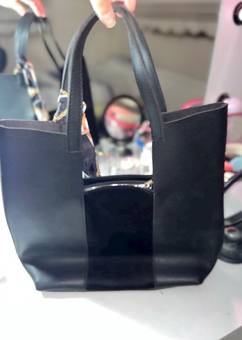 Parisli Siyah Deri Kadın Çanta - Görsel 4