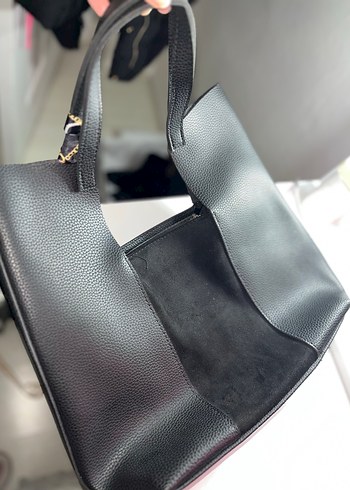 Parisli Siyah Deri Kadın Çanta - Görsel 3