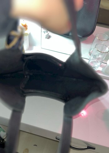 Parisli Siyah Deri Kadın Çanta - Görsel 6