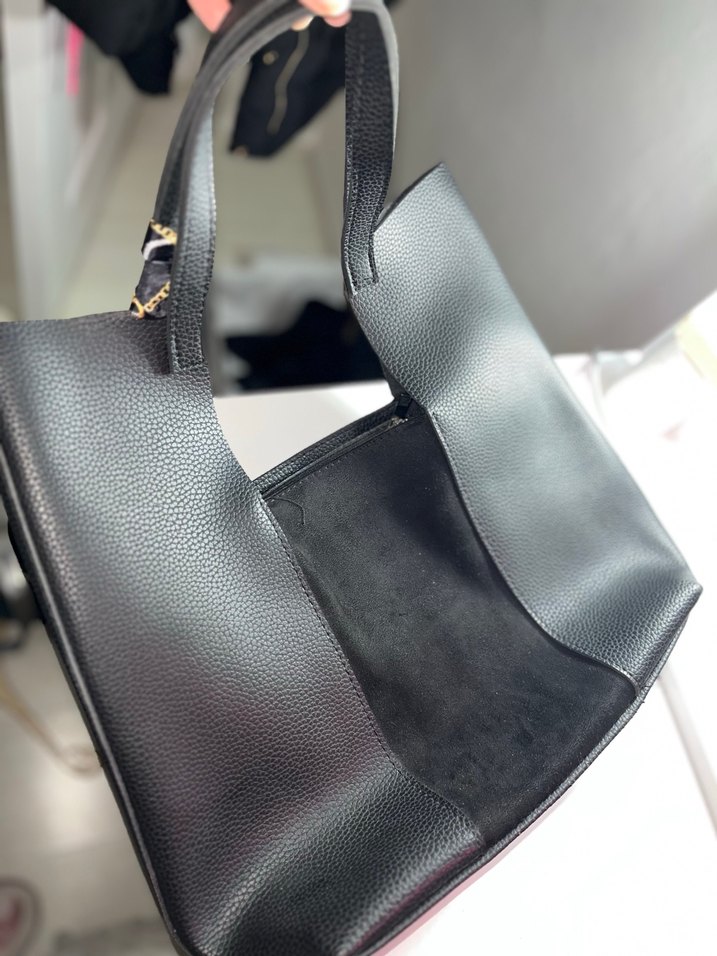 Parisli Siyah Deri Kadın Çanta - Görsel 3