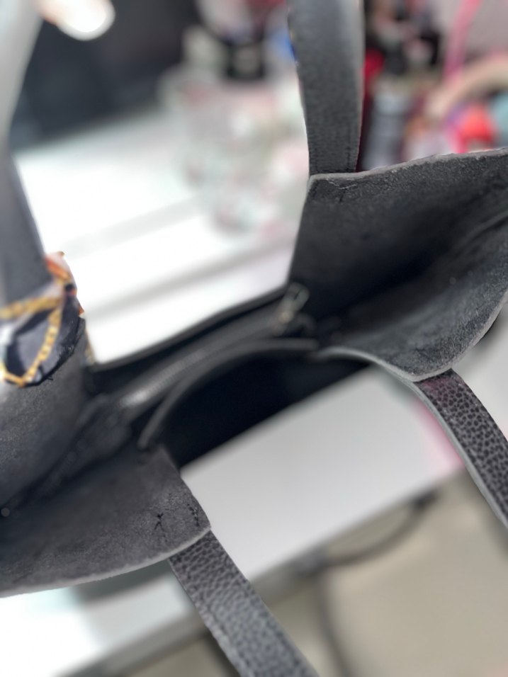 Parisli Siyah Deri Kadın Çanta - Görsel 5