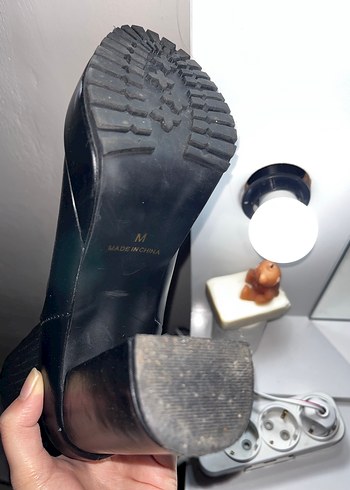 Madein China Siyah Kadın Platform Topuklu Bot - Görsel 5