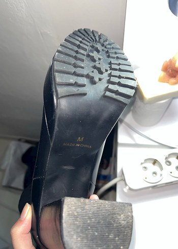 Madein China Siyah Kadın Platform Topuklu Bot - Görsel 3