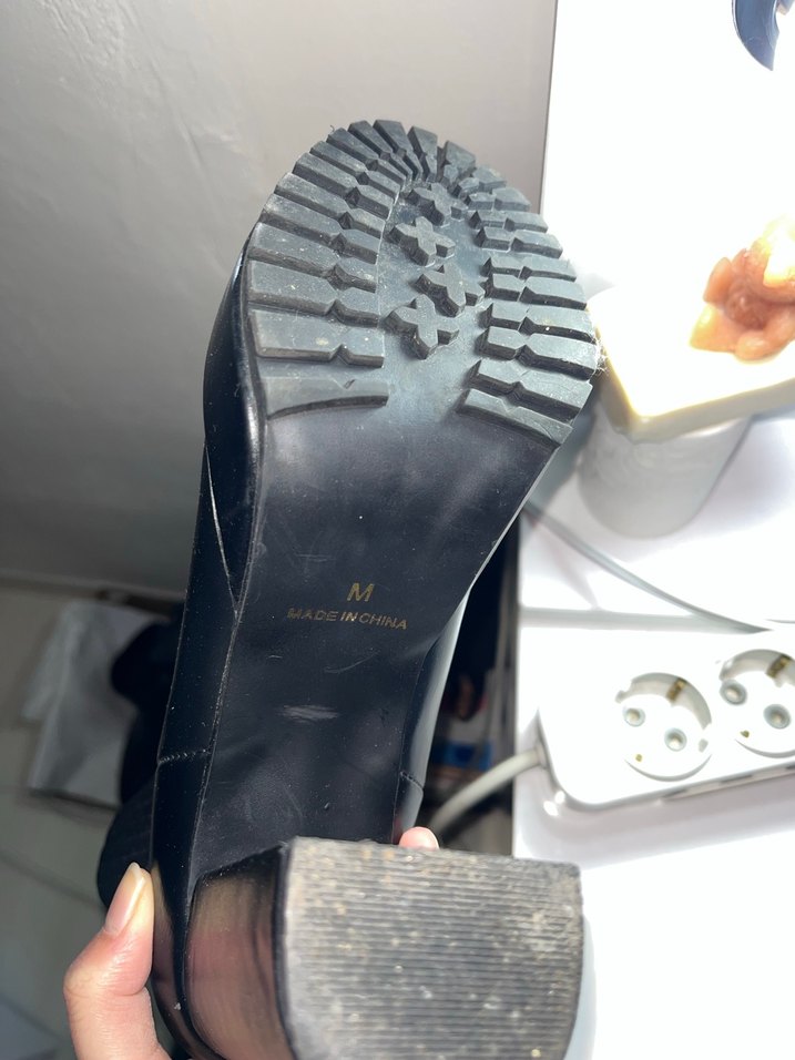 Madein China Siyah Kadın Platform Topuklu Bot - Görsel 3