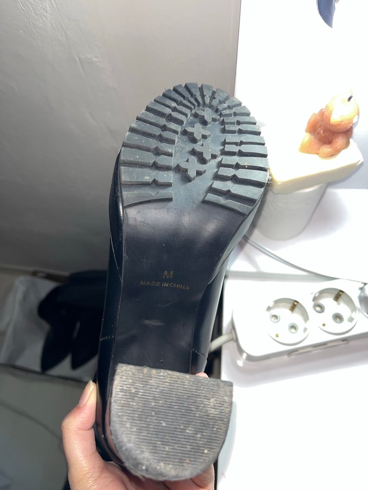 Madein China Siyah Kadın Platform Topuklu Bot - Görsel 4