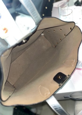 Gri Deri Kadın Omuz Çantası - Görsel 4