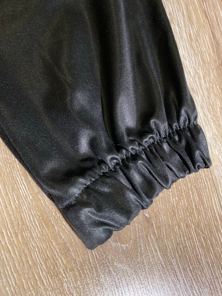 Siyah Parlak Deri Kadın Pantolon - Görsel 2