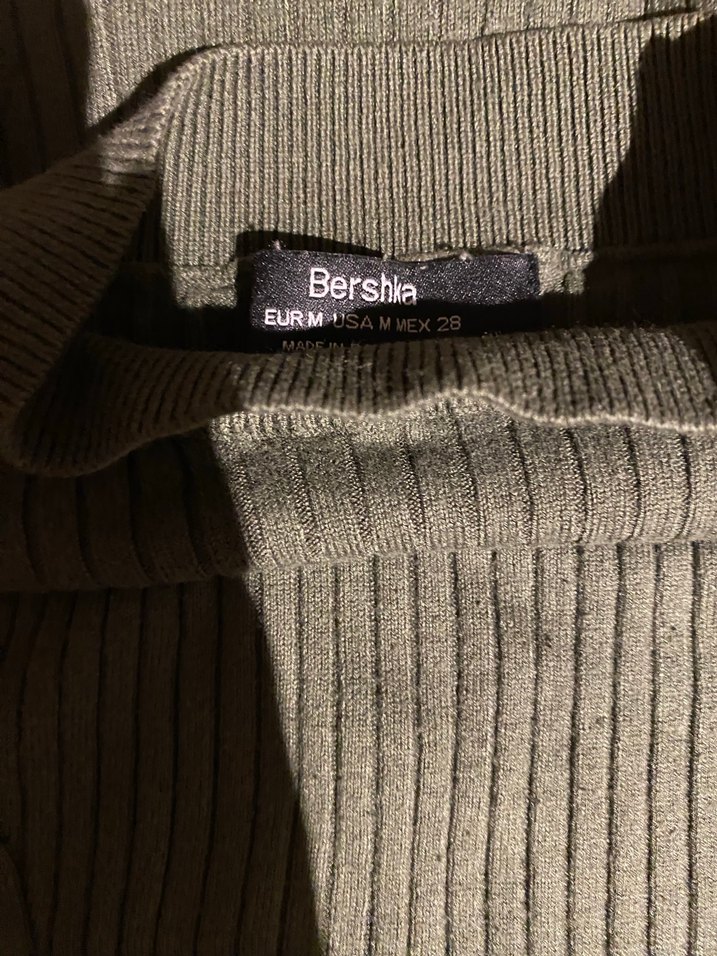 Kadın Haki Fitilli Balıkçı Yaka Kazak - Görsel 2