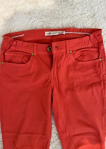 Nar çiçeği Kadın Midi Boy Pantolon - Görsel 4