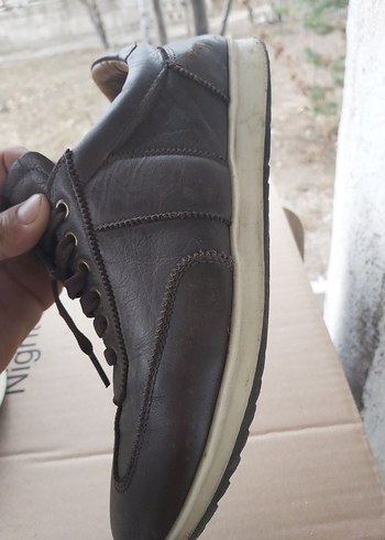 Erkek Kahverengi Günlük Ayakkabı Bağcıkları - Görsel 2