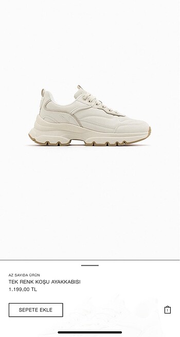 Zara Krem Spor Ayakkabı