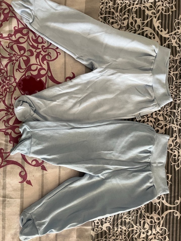 Gri Pamuklu Erkek Çocuk Rahat Kesim Pantolon - Görsel 2