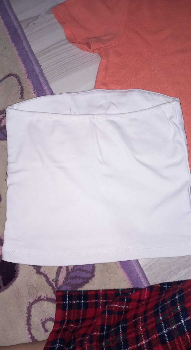 Beyaz straplez - Görsel 3