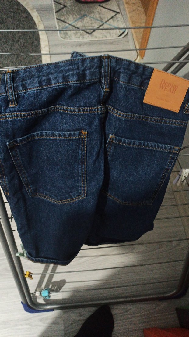 erkek lacivert Midi Kot Şort - Görsel 3